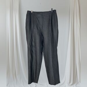 Talbots 100% Linen Vintage Women’s Black Dress Pants.Size 14
